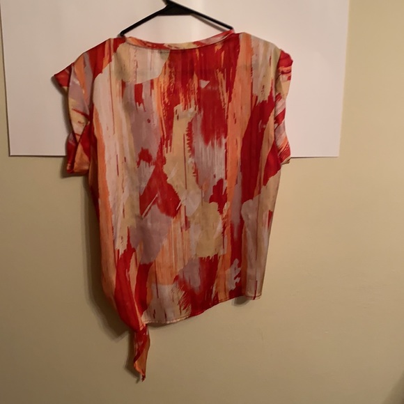 Hale Bob Printed Side Tie Top Sz M - Picture 5 of 5